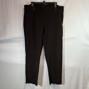 JM Collections Rivet Pants Women Slim Leg Plus size 18WP Control‎ Petite Pull On